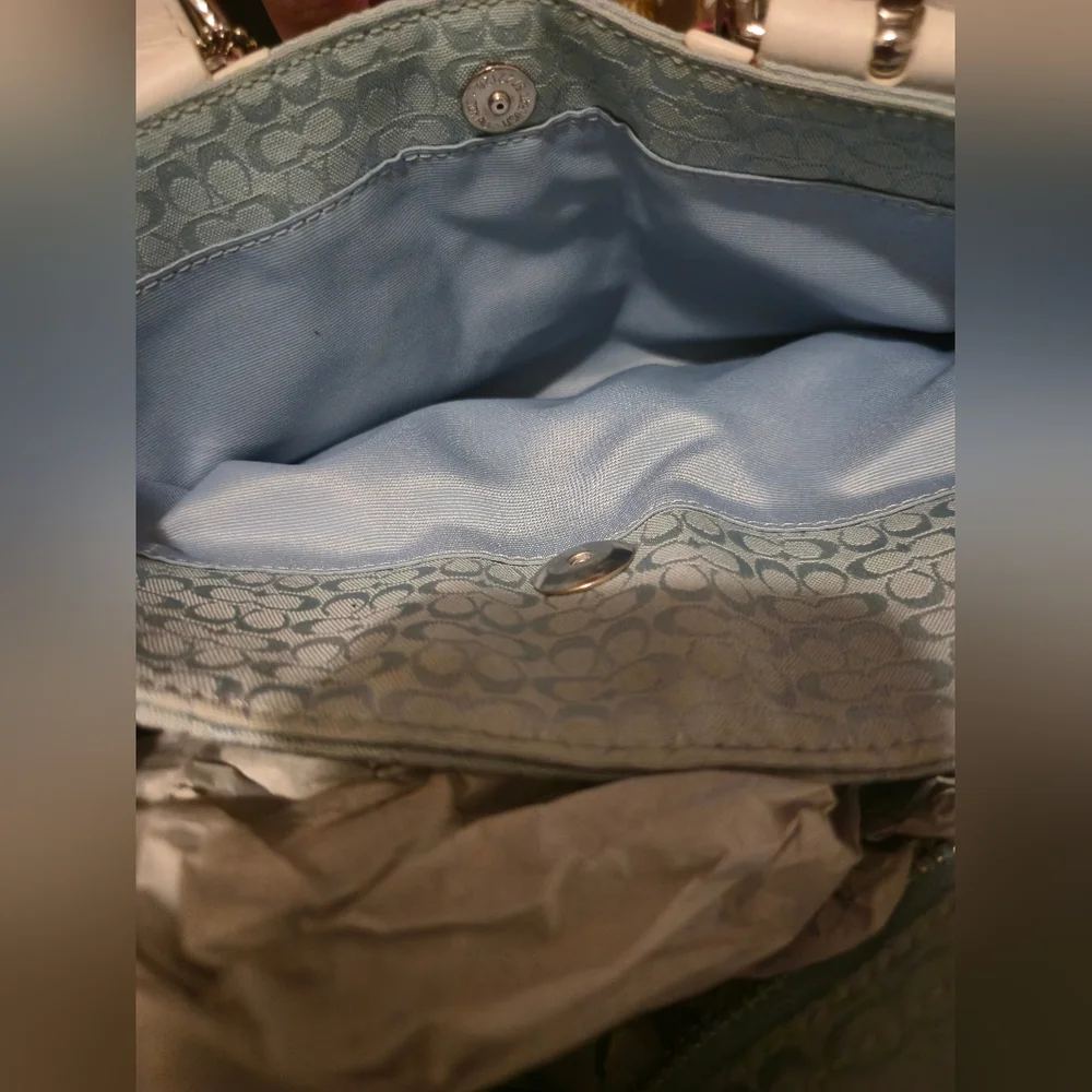 Coach Light Blue Bag - Picture 7 of 13